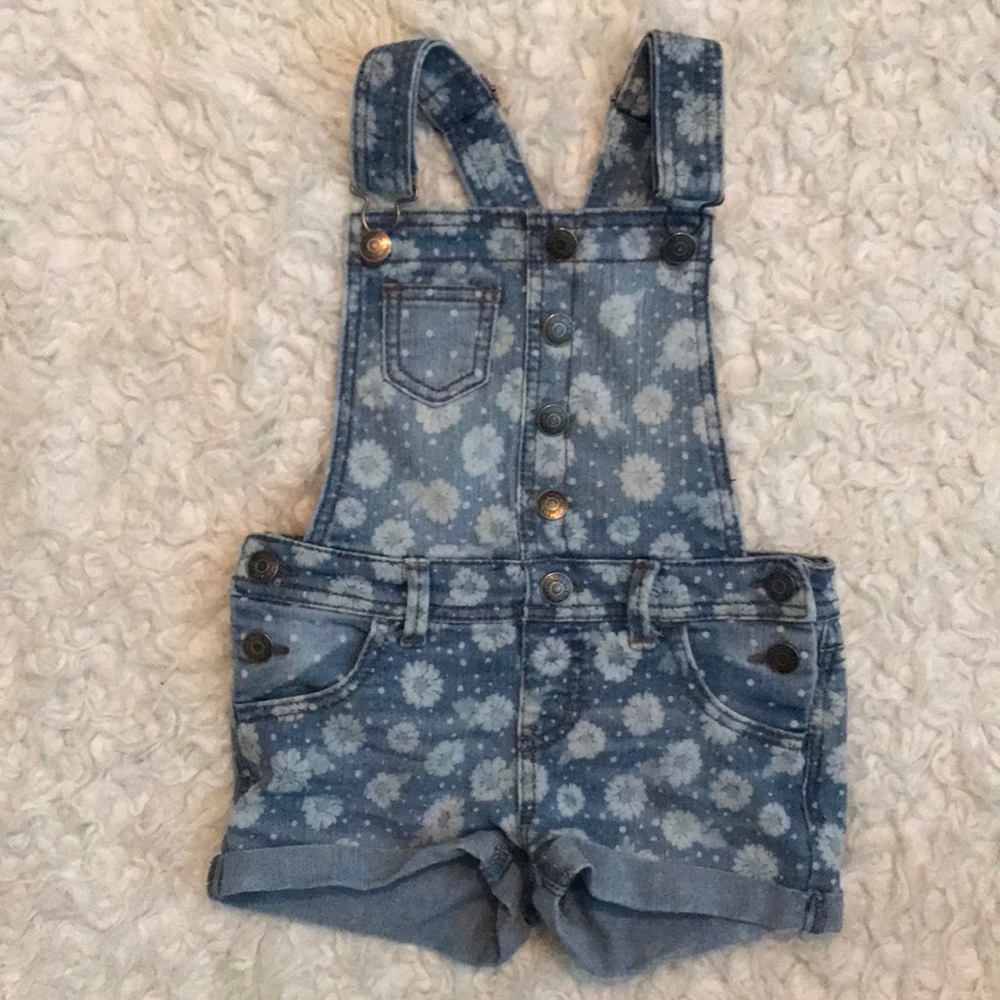 Cherokee “daisy” denim overalls
